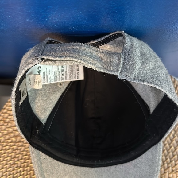 Men’s Timberland Gray Wool Blend Velcro Adjustable Strap Ball Cap - One Size - Picture 9 of 9